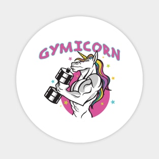 The Gymicorn, A One-ear Motif With Dumbbell Training Magnet